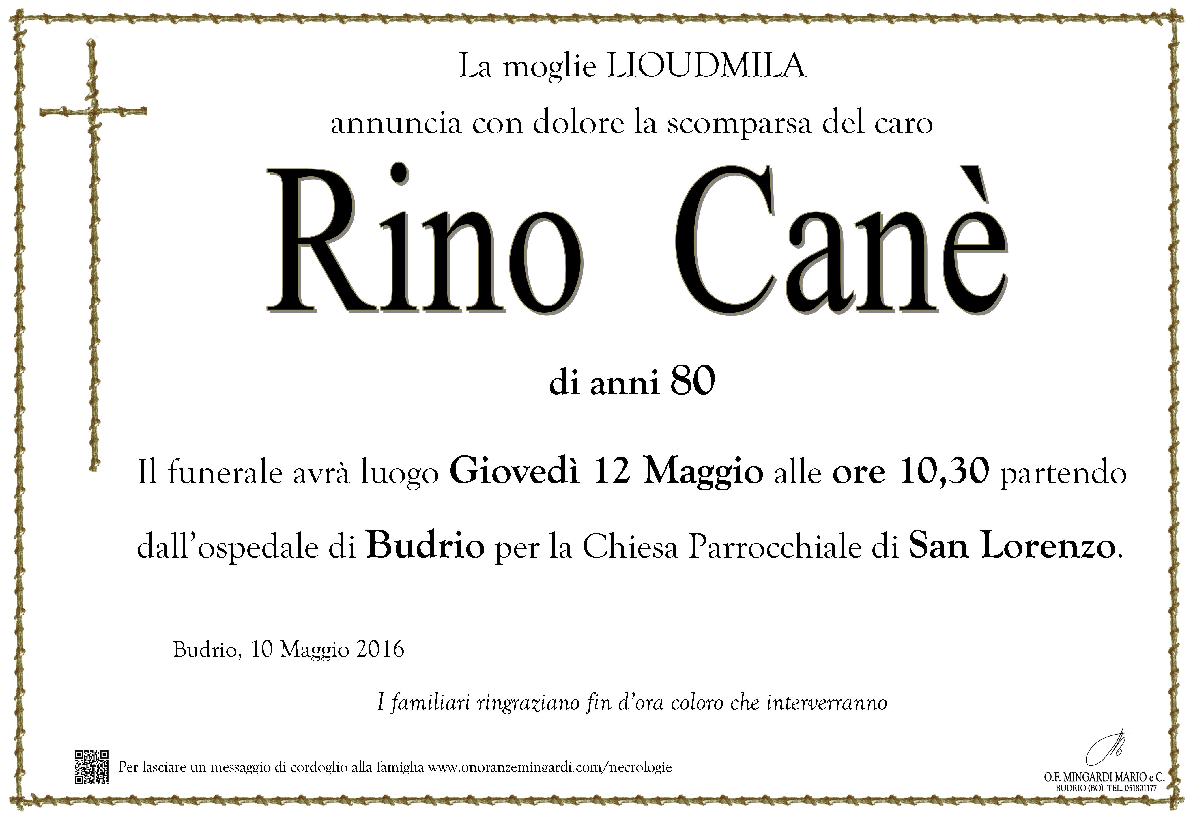 Manifesto Rino Canè 10-05-16