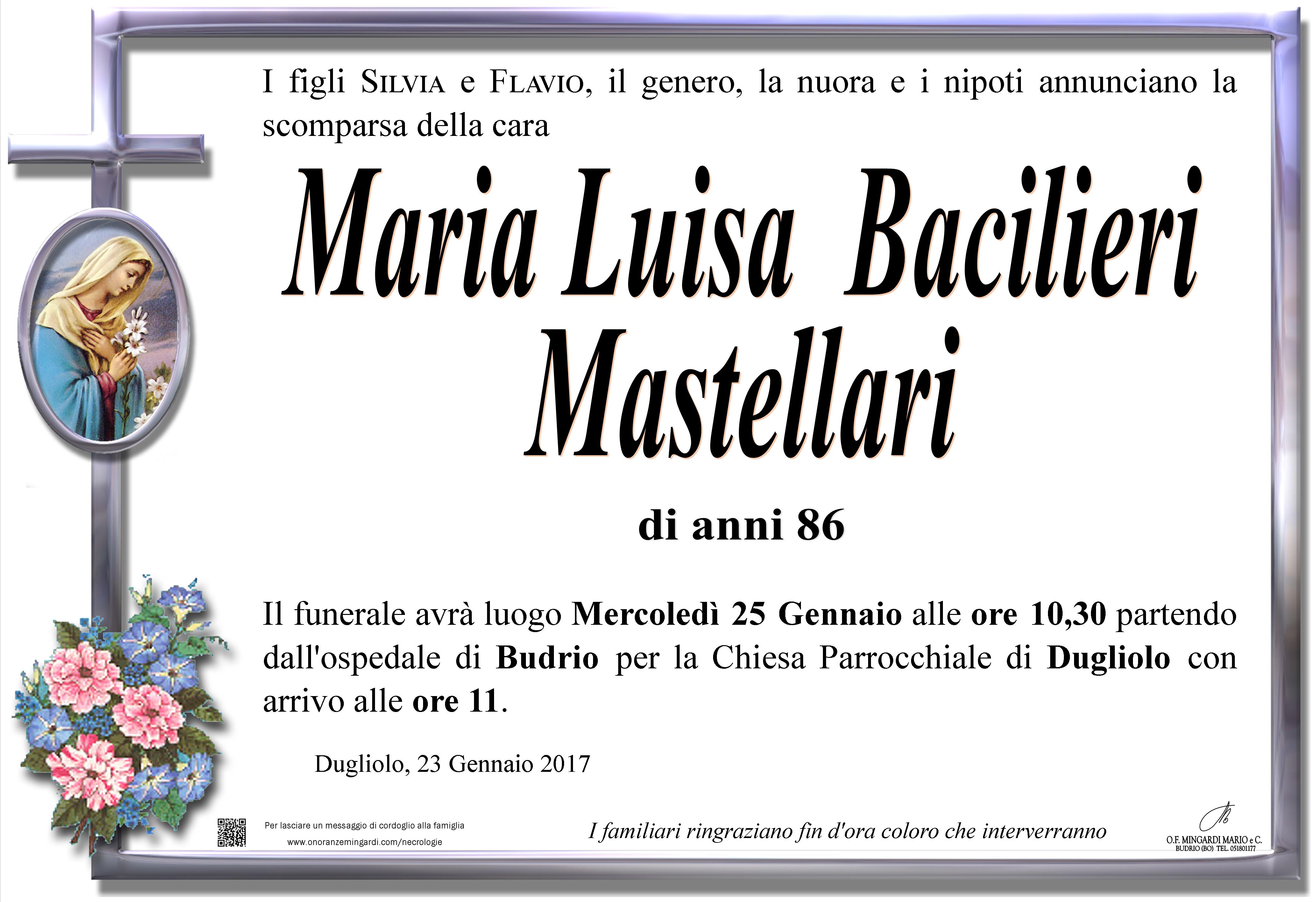 Manifesto Maria Luisa Bacilieri