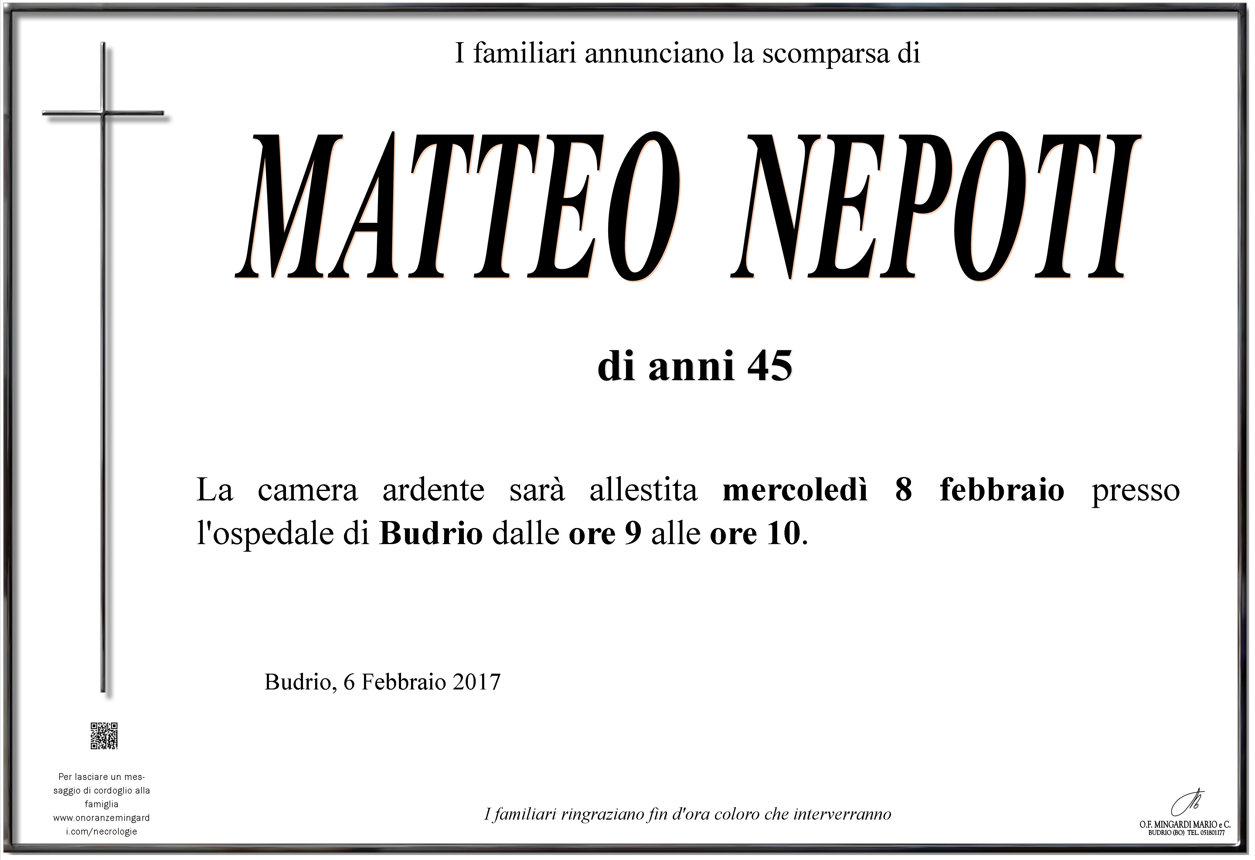 Manifesti Matteo Nepoti