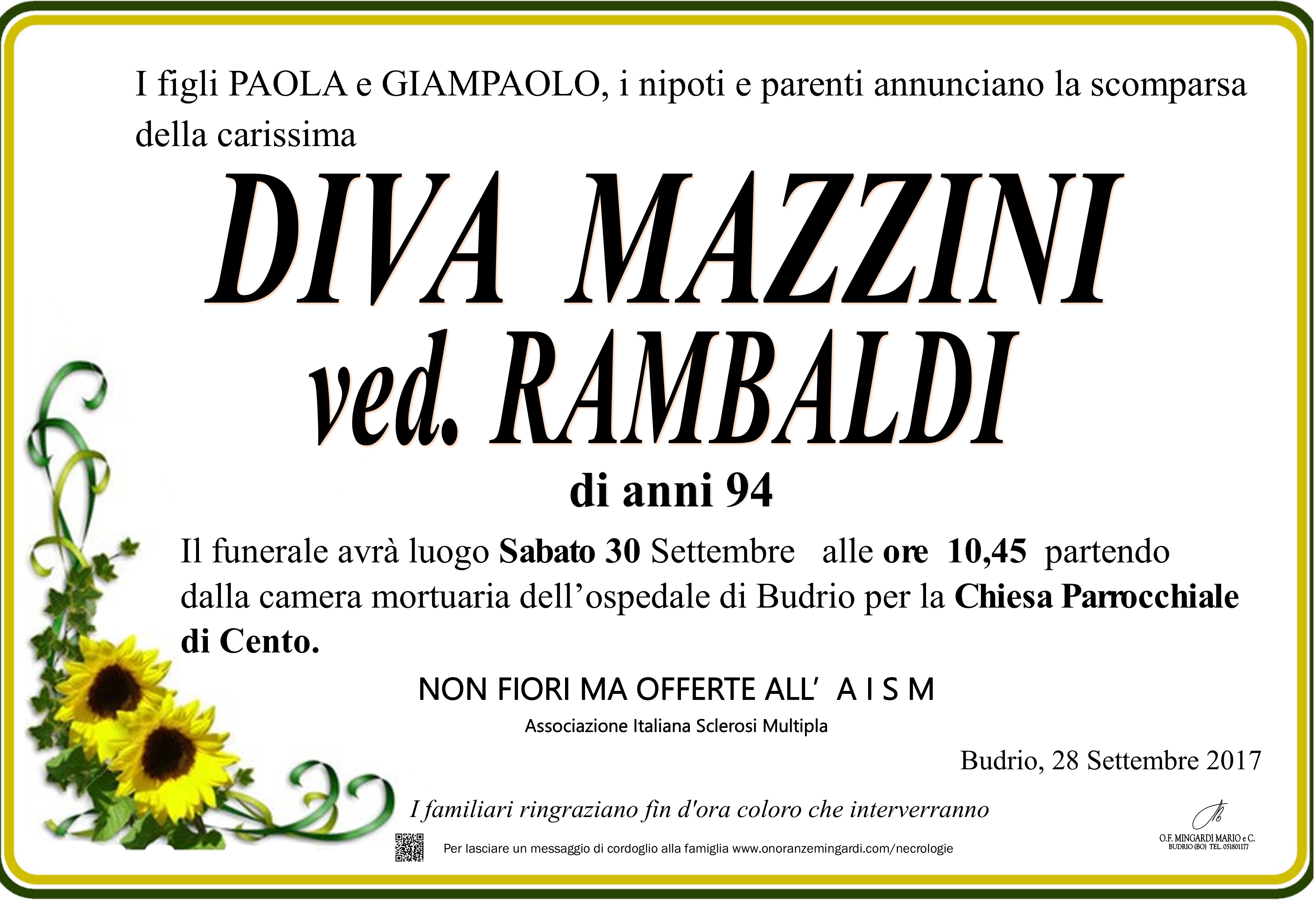 Manifesto Diva Mazzini
